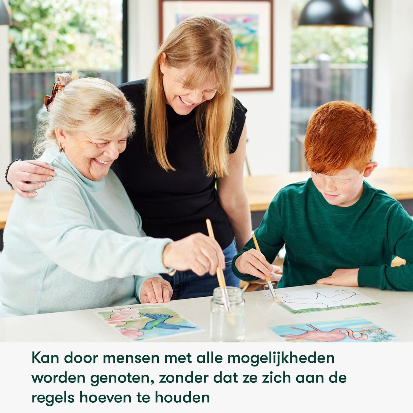 Schilderen met water - Aan de kust (Aquapaint voor mensen met dementie)