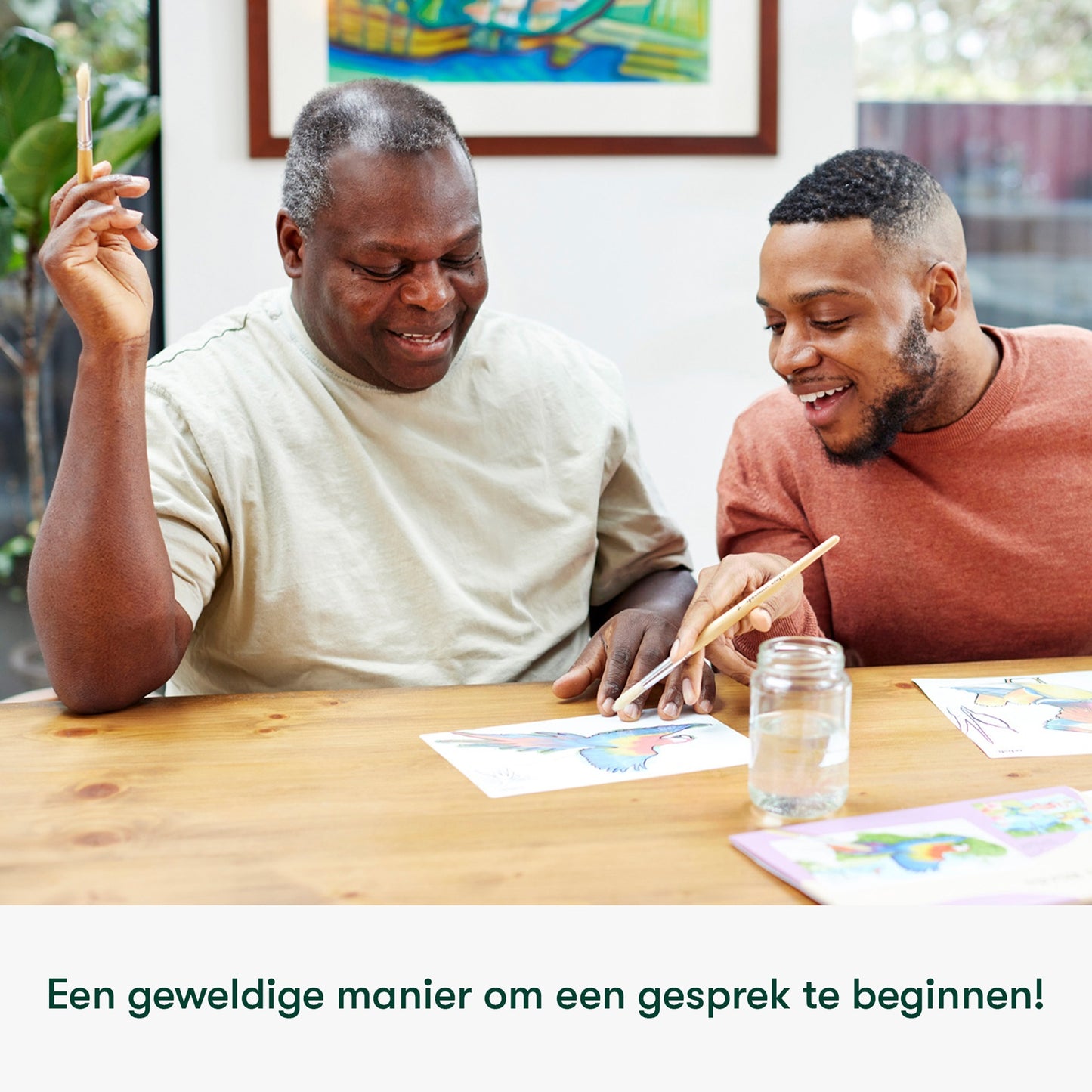 Schilderen met water - Aan de kust (Aquapaint voor mensen met dementie)