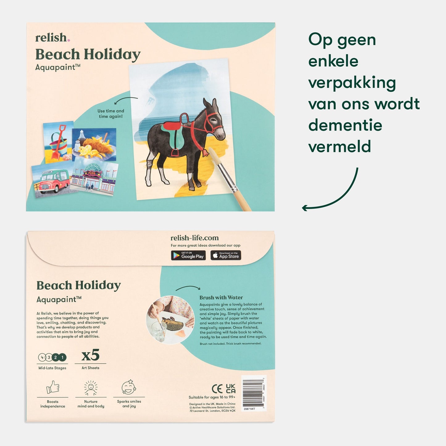 Schilderen met water - Aan de kust (Aquapaint voor mensen met dementie)