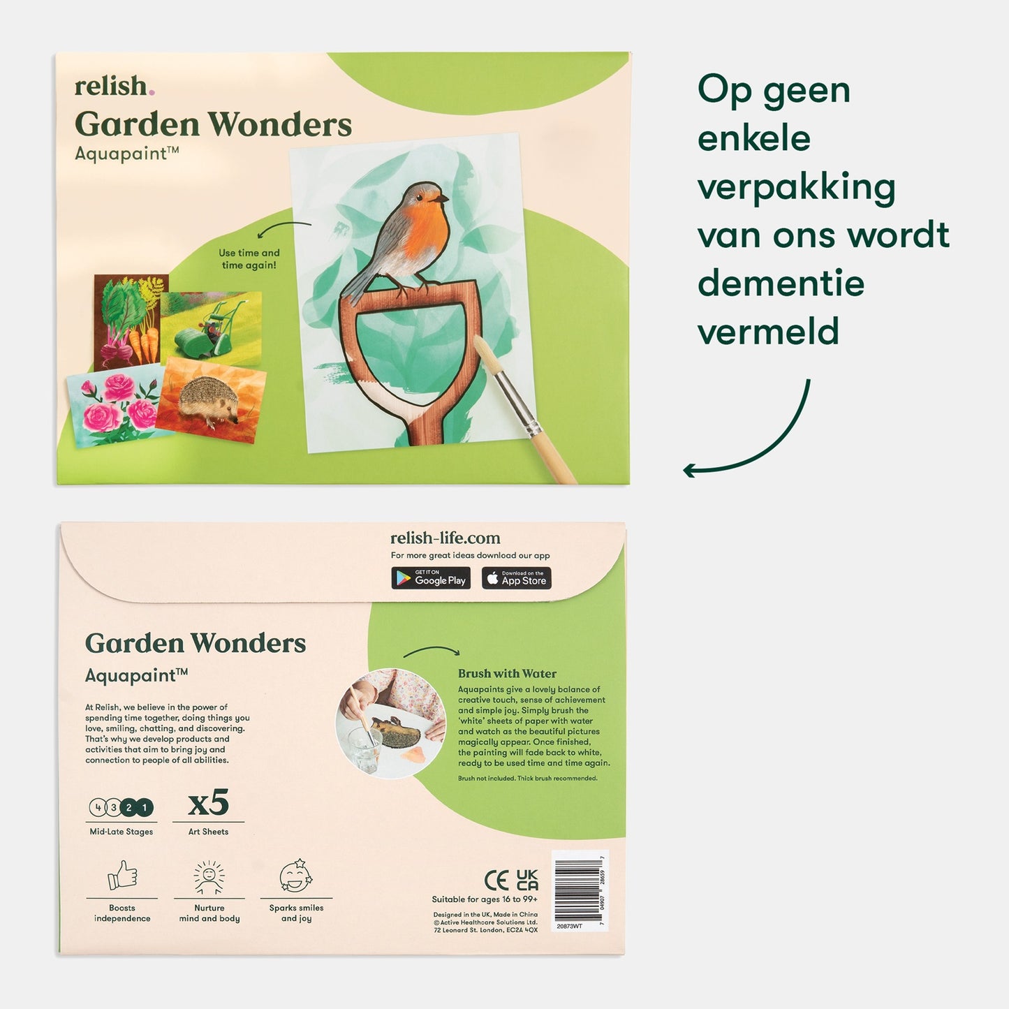 Schilderen met water - In de tuin (Aquapaint voor mensen met dementie)
