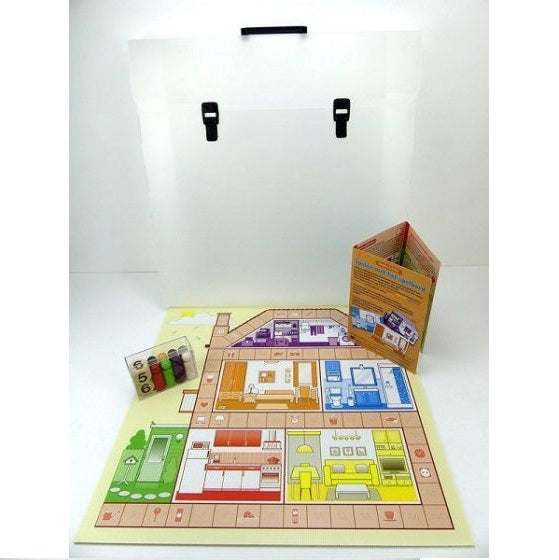 Huis Tuin en Keukenspel – Speelbord dat visuele activering en interactie stimuleert voor senioren.