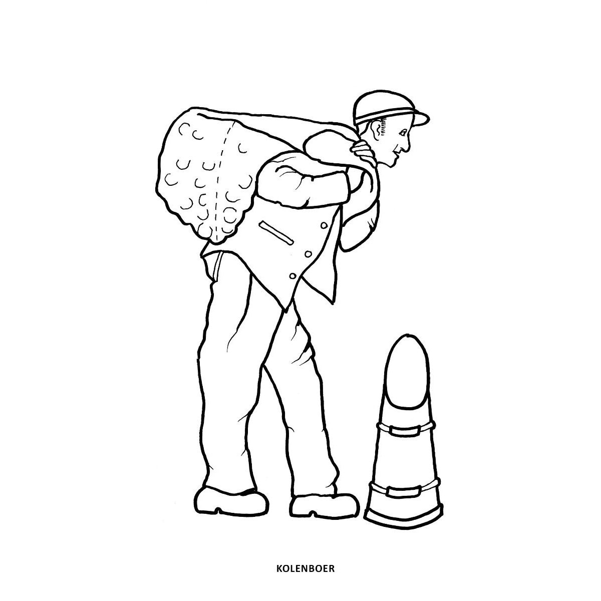 Kleur- en Vertelboek Beroepen – Nostalgisch kleurboek dat herinneringen en verhalen ophaalt voor senioren.