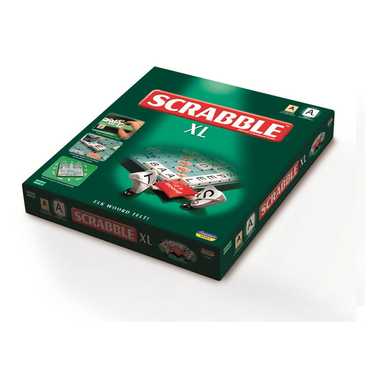 Scrabble XL – Grootletter woordspel dat activering en taalvaardigheden stimuleert voor ouderen en slechtzienden.