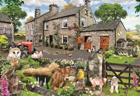 Dementie-puzzel 'Boerderij Vriendjes' – 100 XXL stukjes, bevordert geheugen en activering bij senioren.