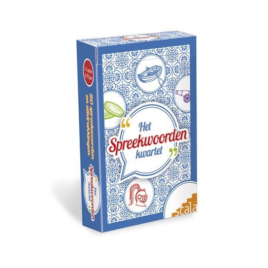 Het Spreekwoordenkwartet – Speels kaartspel met 80 spreekwoorden, stimuleert taal en geheugen bij ouderen.