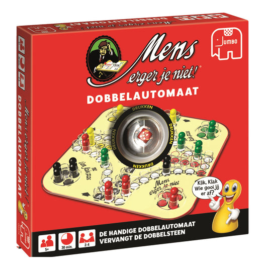 Mens Erger Je Niet! Dobbelautomaat – Traditioneel dobbelspel dat eenvoudig en plezierig is voor alle leeftijden.