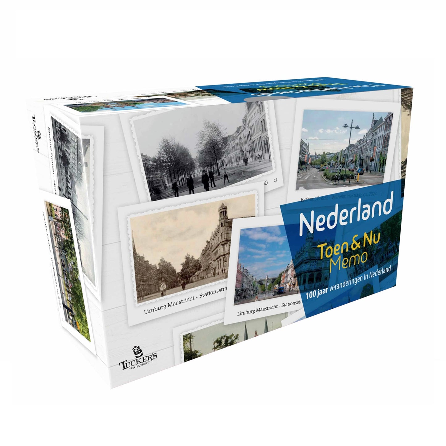 Toen & Nu Memo - Nederland – Geheugenspel dat landelijke en stedelijke veranderingen in Nederland toont voor senioren.