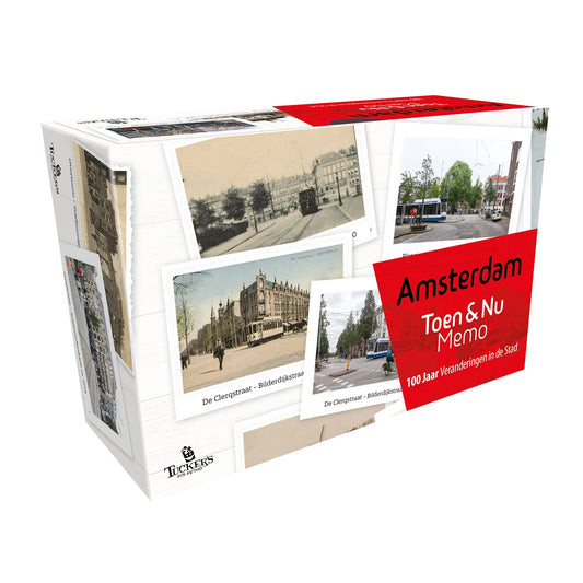 Toen & Nu Memo - Amsterdam – Geheugenspel dat de evolutie van Amsterdam belicht voor senioren.