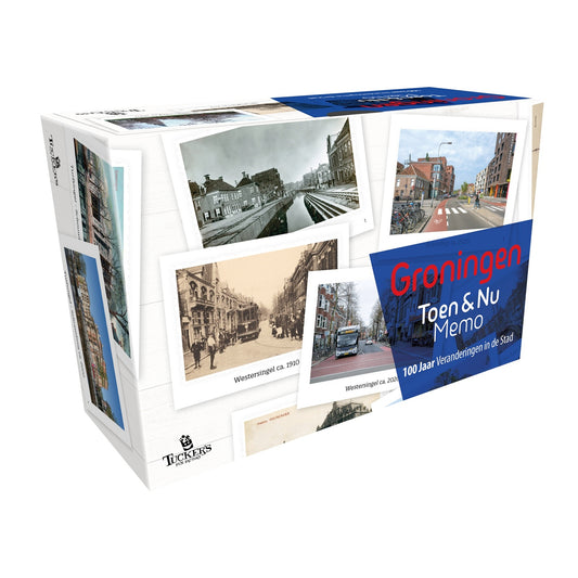 Toen & Nu Memo - Groningen – Geheugenspel met beelden van stedelijke veranderingen in Groningen voor senioren.