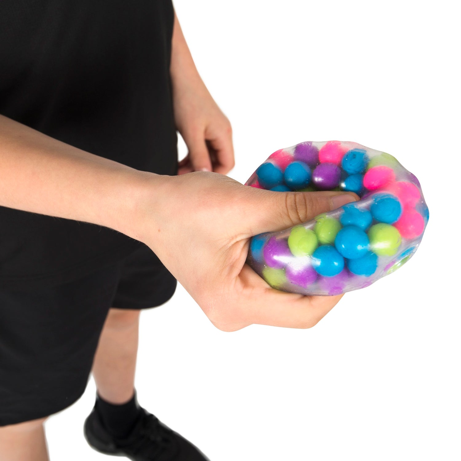 Squizy Stressbal – Zachte sensorische bal die ontspanning en stressvermindering bevordert voor senioren.