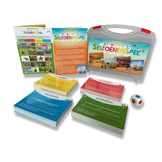 Vragenderwijs Seizoenenspel – Geheugenspel met seizoensgebonden thema’s, ideaal voor activering bij senioren en dementie.