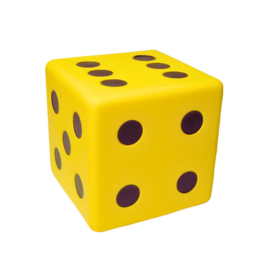 Zachte Foam Dobbelsteen met Coating - Groot en Goed Zichtbaar