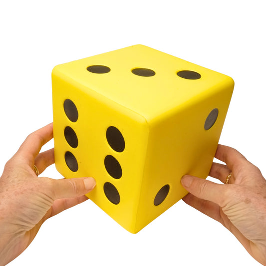 Zachte Foam Dobbelsteen met Coating - Groot en Goed Zichtbaar