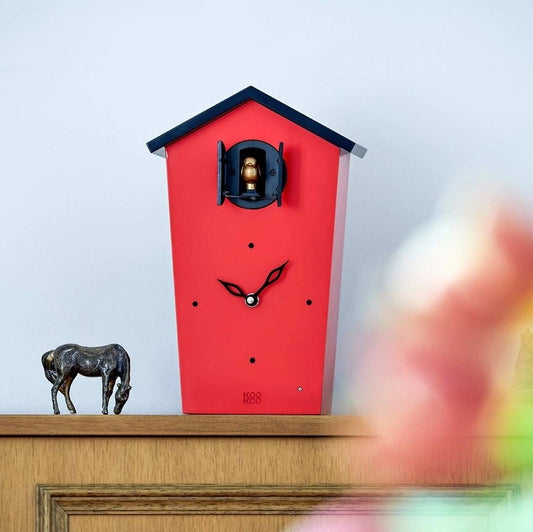 Koekoeksklok rood – Nostalgische klok die activering en herinneringen stimuleert voor ouderen.
