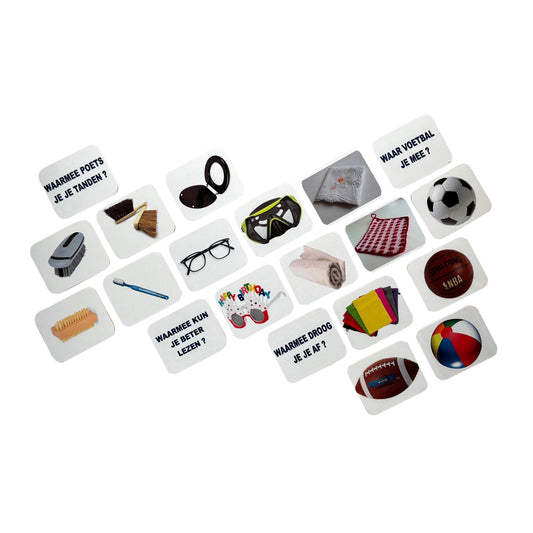 Geheugenspel 'Wie Weet Het?' – Stimuleert geheugen en creativiteit, ideaal voor senioren en dementiezorg.