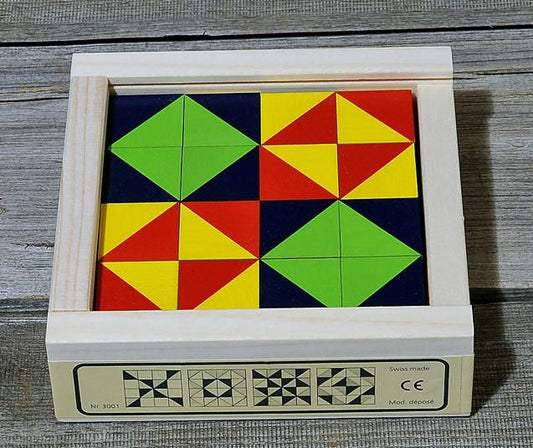 Dementie-puzzel: Kubuspuzzel Mozaïek (16 delen)