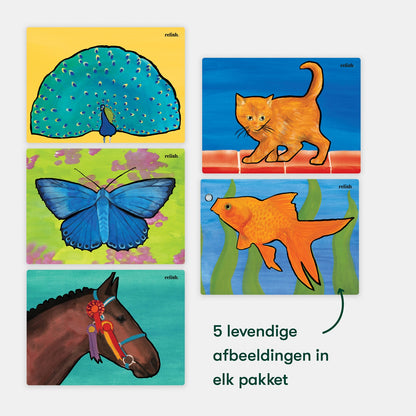 Schilderen met water - Schitterende dieren (Aquapaint voor mensen met dementie)