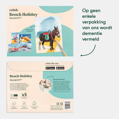 Schilderen met water - Aan de kust (Aquapaint voor mensen met dementie)