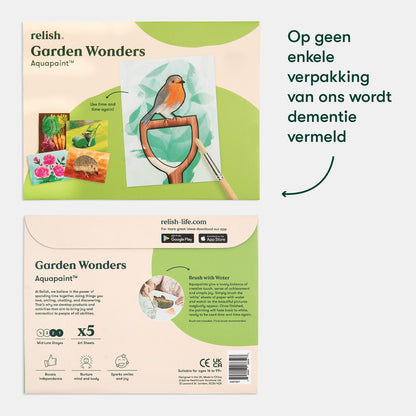 Schilderen met water - In de tuin (Aquapaint voor mensen met dementie)
