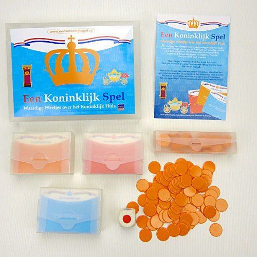 Koninklijk Spel – Leerzaam vraag- en gesprekskaartspel over het Koninklijk Huis, stimuleert kennis en interactie.