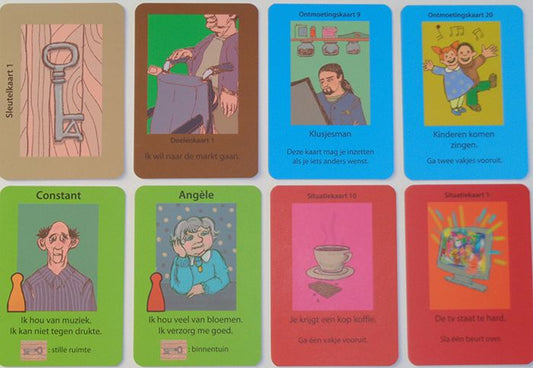Angèle heeft U nodig! – Bordspel dat gesprekken over dementie stimuleert, ontworpen voor senioren en mantelzorgers.
