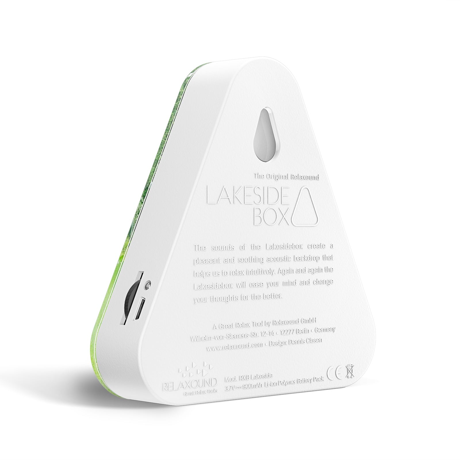 Geluidsbox 'Lakesidebox Forest Lake' – Audio box die rustgevende geluiden produceert, ideaal voor senioren en dementiezorg.