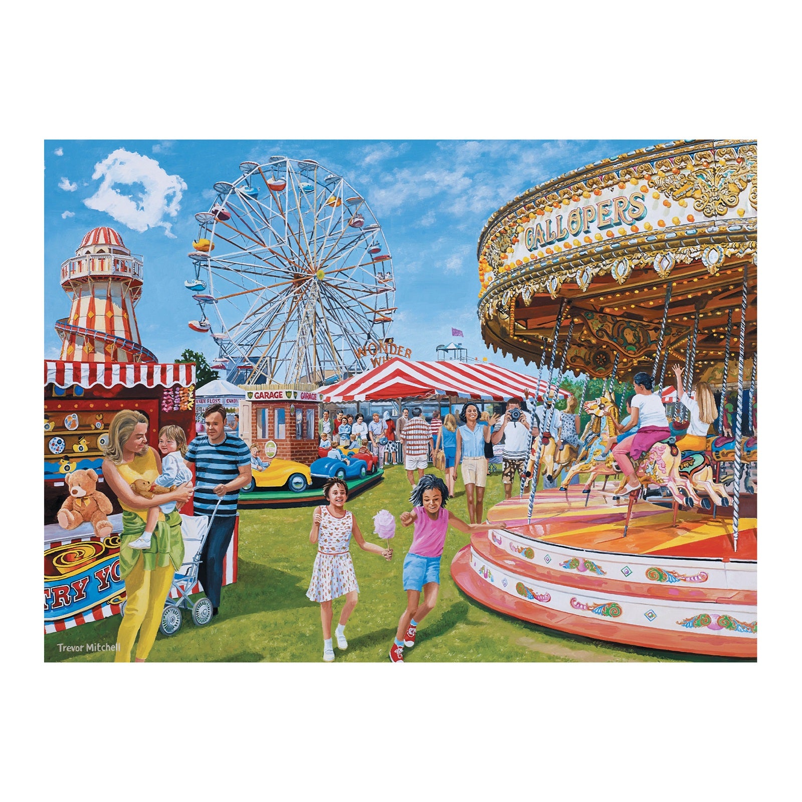 Puzzel 'Kermis in de stad' – 35-delige puzzel met kermisthema, stimuleert geheugen en activering voor mensen met dementie.