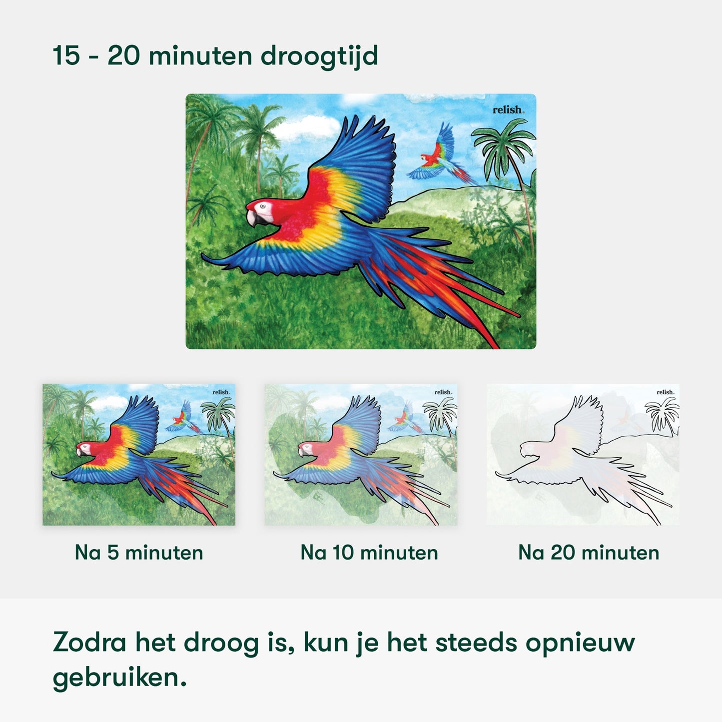 Schilderen met water - Prachtige vogels (Aquapaint voor mensen met dementie)
