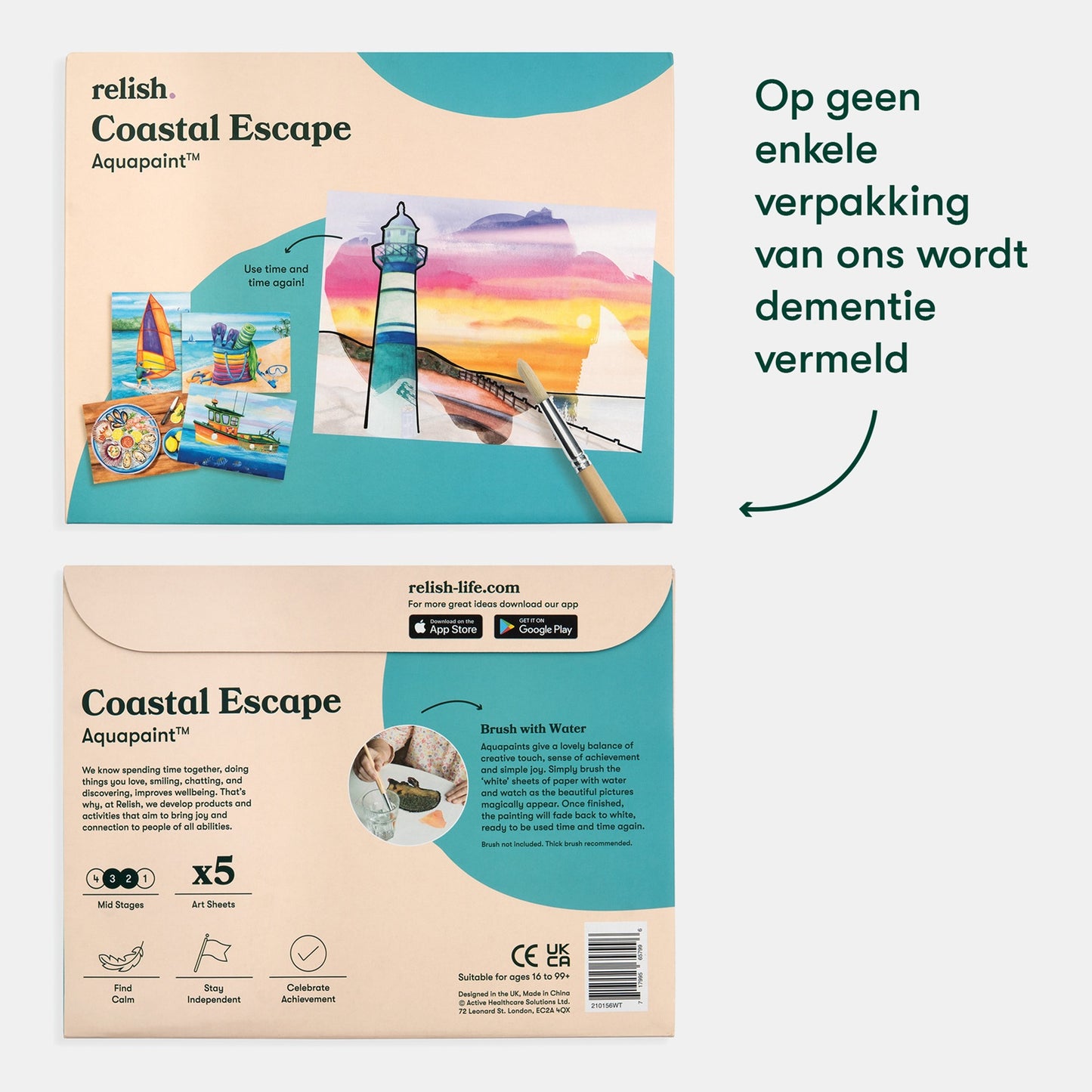 Schilderen met water - het leven aan de kust (Aquapaint voor mensen met dementie)