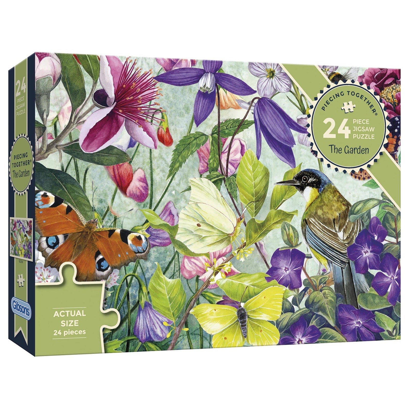 Dementie-puzzel 'De Tuin' – 24 XXL stukjes, stimuleert activering en herinnert aan de natuur voor mensen met dementie.