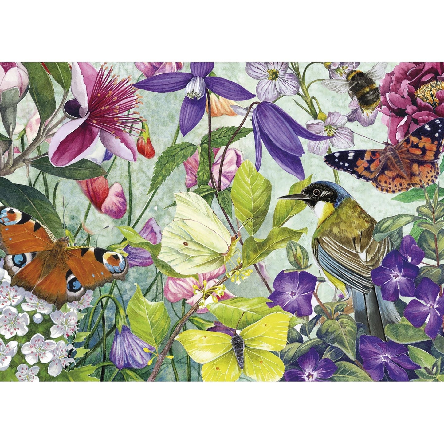 Dementie-puzzel 'De Tuin' – 24 XXL stukjes, stimuleert activering en herinnert aan de natuur voor mensen met dementie.