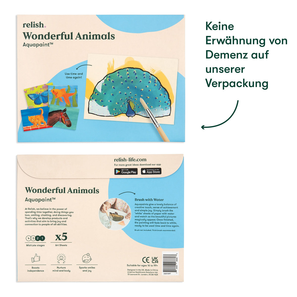 Schilderen met water - Schitterende dieren (Aquapaint voor mensen met dementie)