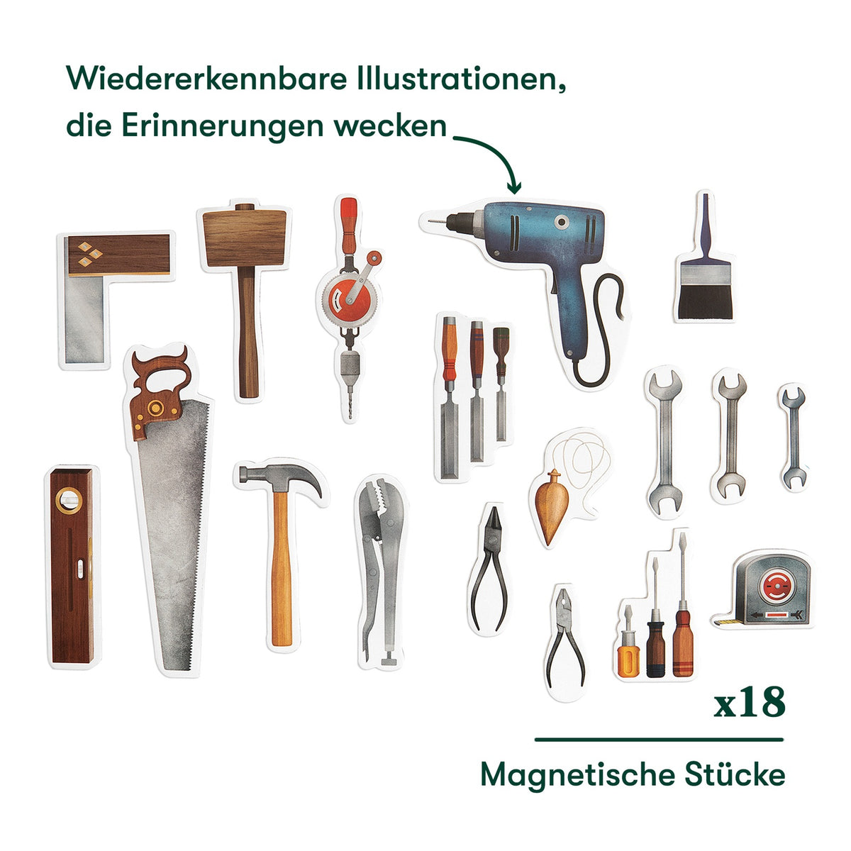 Dementie-puzzel Gereedschap – Magnetisch puzzelspel voor ouderen