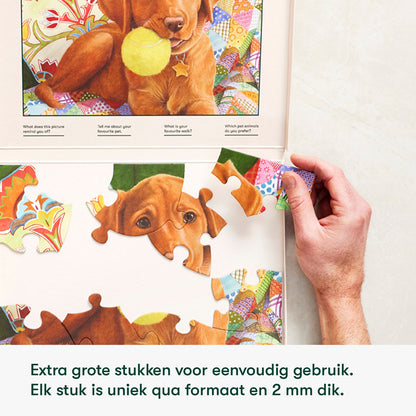 Dementie Puzzel - Vogeltjes in de zomer – 13 stukjes, speciaal voor mensen met dementie