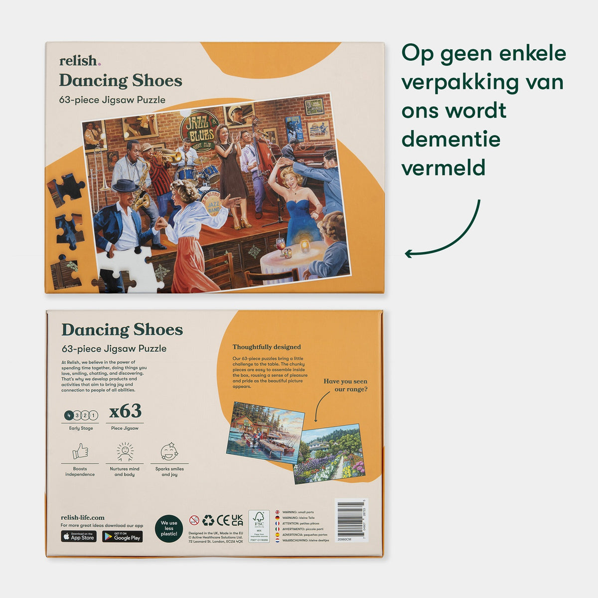 Dementie puzzel - Dancing Shoes - 63 stukjes