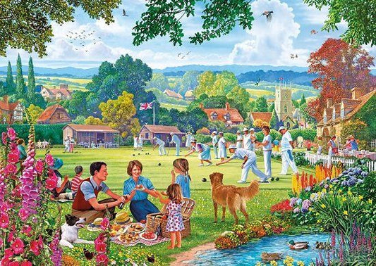 Dementie-puzzel 'Picknick op een Zomerse Dag' – 100 XXL stukjes, stimuleert activering en gesprekken bij ouderen.
