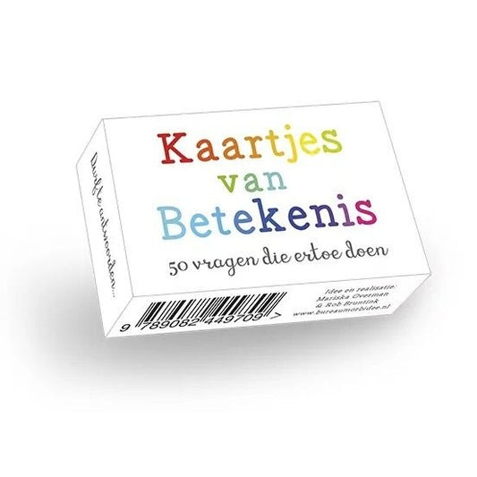 Kaartjes van Betekenis – Gesprekskaarten die emoties en herinneringen stimuleren bij afscheid en verlies, voor senioren.